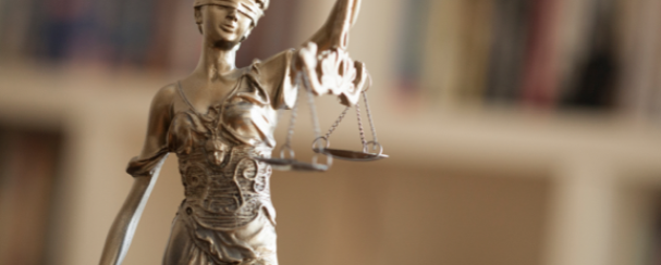 Statue of lady justice holding scales