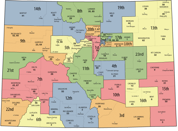 Colorado Judicial District Map